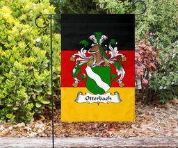 ScotsTee Shop Germans Otterbach Coat of Arms on Germany Flag Garden Flag/ House Flag