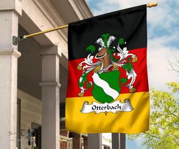 ScotsTee Shop Germans Otterbach Coat of Arms on Germany Flag Garden Flag/ House Flag
