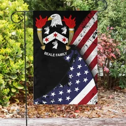 American Beale Coat of Arms on American Flag U.S. Flag Garden Flag/ House Flag