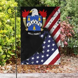 American Bell Coat of Arms on American Flag U.S. Flag Garden Flag/ House Flag