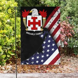 American Brearly Coat of Arms on American Flag U.S. Flag Garden Flag/ House Flag
