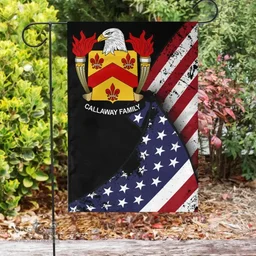 American Callaway Coat of Arms on American Flag U.S. Flag Garden Flag/ House Flag