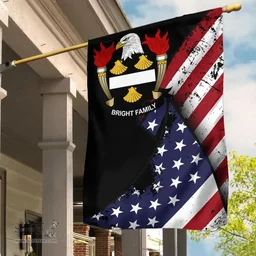 American Bright Coat of Arms on American Flag U.S. Flag Garden Flag/ House Flag
