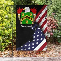 American De Berdt Coat of Arms on American Flag U.S. Flag Garden Flag/ House Flag