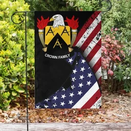 American Crown Coat of Arms on American Flag U.S. Flag Garden Flag/ House Flag