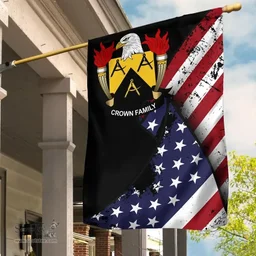 American Crown Coat of Arms on American Flag U.S. Flag Garden Flag/ House Flag