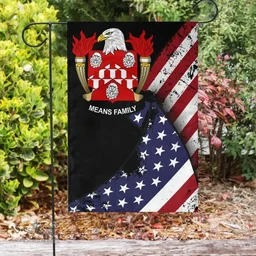 American Means Coat of Arms on American Flag U.S. Flag Garden Flag/ House Flag