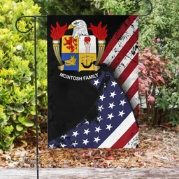 American McIntosh Coat of Arms on American Flag U.S. Flag Garden Flag/ House Flag