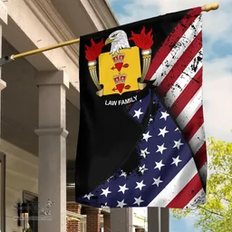 American Law Coat of Arms on American Flag U.S. Flag Garden Flag/ House Flag