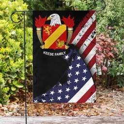 American Keese Coat of Arms on American Flag U.S. Flag Garden Flag/ House Flag