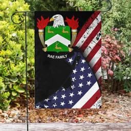 American Rae Coat of Arms on American Flag U.S. Flag Garden Flag/ House Flag