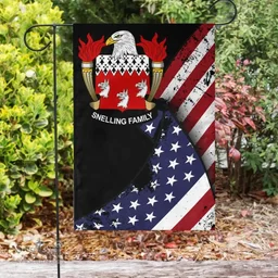 American Snelling Coat of Arms on American Flag U.S. Flag Garden Flag/ House Flag