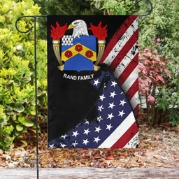 American Rand Coat of Arms on American Flag U.S. Flag Garden Flag/ House Flag
