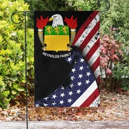 American Reynolds Coat of Arms on American Flag U.S. Flag Garden Flag/ House Flag
