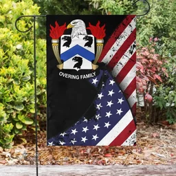 American Overing Coat of Arms on American Flag U.S. Flag Garden Flag/ House Flag
