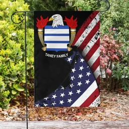 American Taney Coat of Arms on American Flag U.S. Flag Garden Flag/ House Flag