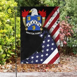 American Wanton Coat of Arms on American Flag U.S. Flag Garden Flag/ House Flag