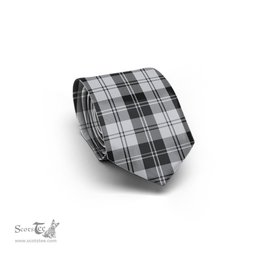 ScotsTee Shop Scottish Erskine Black and White Tartan Tie Plaid Necktie