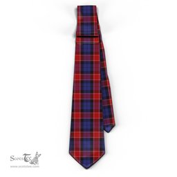 ScotsTee Shop Scottish Graham of Menteith Red Tartan Tie Plaid Necktie