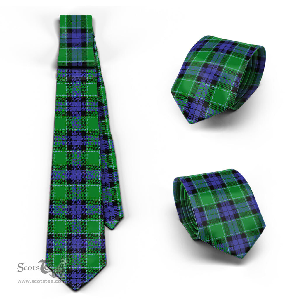 ScotsTee Shop Scottish Graham of Menteith Modern Tartan Tie Plaid Necktie