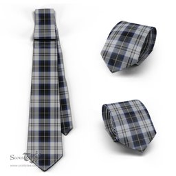 ScotsTee Shop Scottish Menzies Black Dress Tartan Tie Plaid Necktie