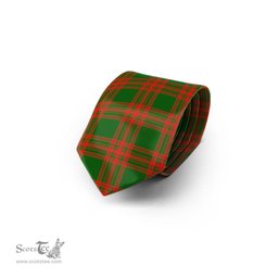 ScotsTee Shop Scottish Menzies Green Modern Tartan Tie Plaid Necktie
