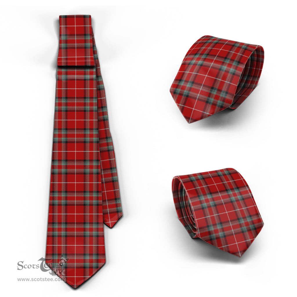 ScotsTee Shop Scottish Stuart of Bute Tartan Tie Plaid Necktie