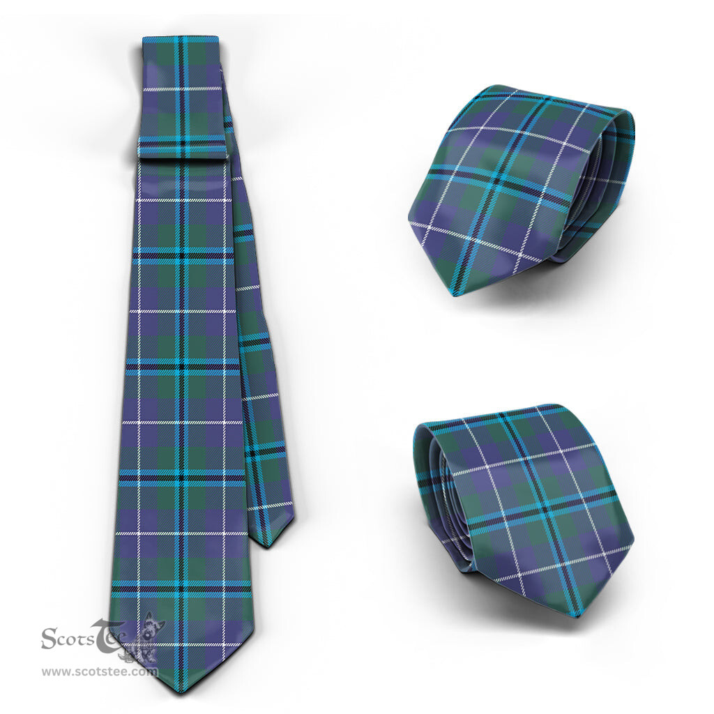 ScotsTee Shop Scottish Sandilands Tartan Tie Plaid Necktie
