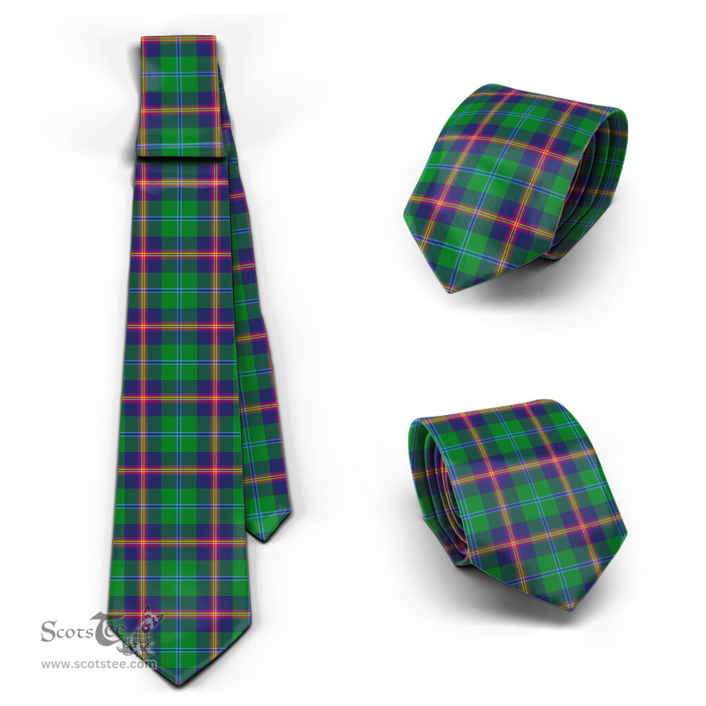 ScotsTee Shop Scottish Young Modern Tartan Tie Plaid Necktie