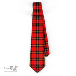 ScotsTee Shop Scottish Wallace Hunting Red Tartan Tie Plaid Necktie