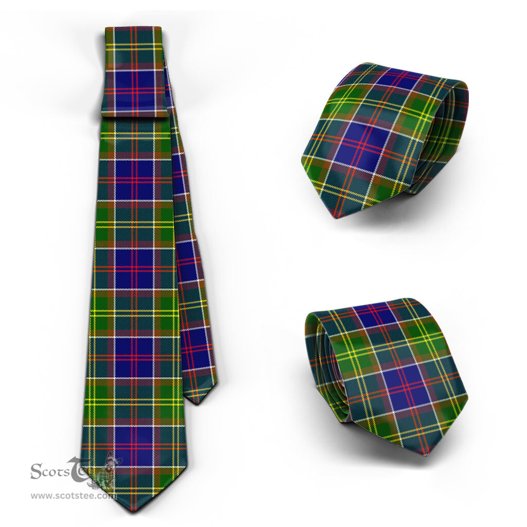 ScotsTee Shop Scottish Whitefoord modern Tartan Tie Plaid Necktie