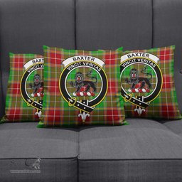 ScotsTee Shop Scottish Baxter Modern Clan Crest Tartan Pillow/ Pillow Cover Tartan Accessories for Home