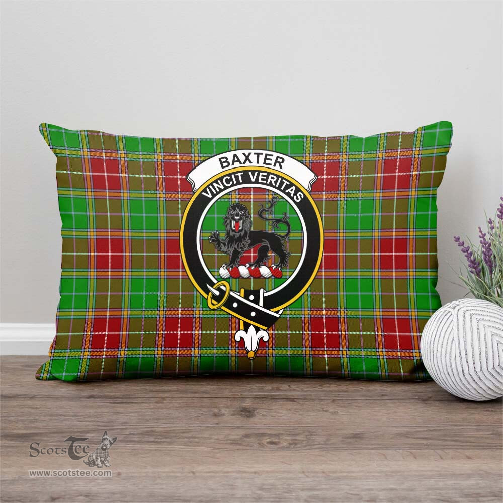 ScotsTee Shop Scottish Baxter Modern Clan Crest Tartan Pillow/ Pillow Cover Tartan Accessories for Home