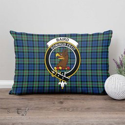 ScotsTee Shop Scottish Baird Ancient Clan Crest Tartan Pillow/ Pillow Cover Tartan Accessories for Home