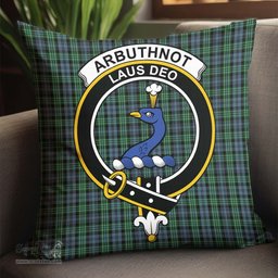 ScotsTee Shop Scottish Arbuthnot Clan Crest Tartan Pillow/ Pillow Cover Tartan Accessories for Home