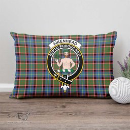 ScotsTee Shop Scottish Aikenhead Clan Crest Tartan Pillow/ Pillow Cover Tartan Accessories for Home