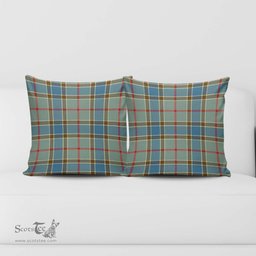 ScotsTee Shop Scottish Balfour Blue Clan Tartan Pillow/ Pillow Cover Tartan Accessories for Home