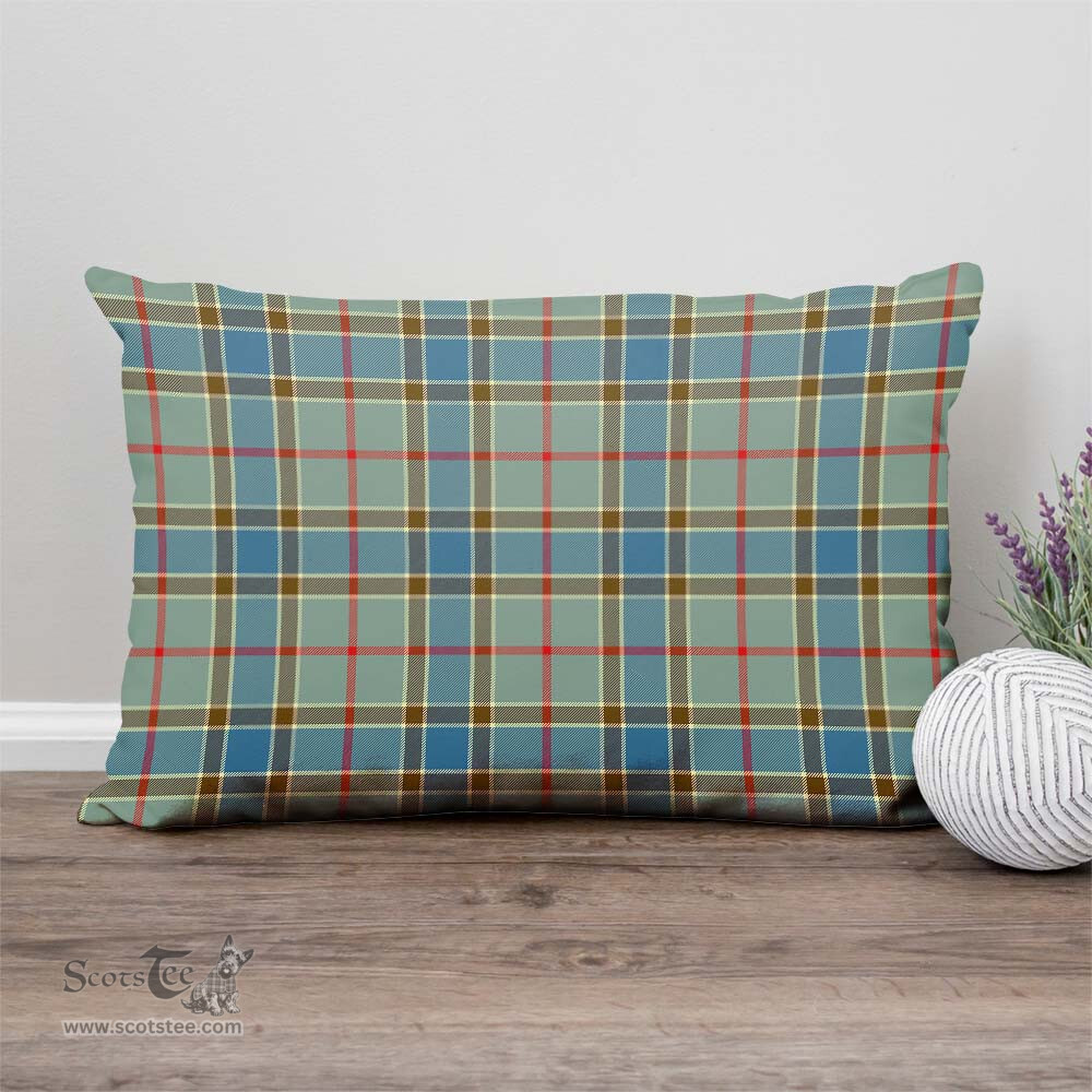 ScotsTee Shop Scottish Balfour Blue Clan Tartan Pillow/ Pillow Cover Tartan Accessories for Home
