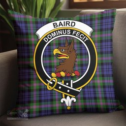 ScotsTee Shop Scottish Baird Modern Clan Crest Tartan Pillow/ Pillow Cover Tartan Accessories for Home