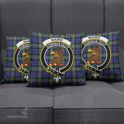 ScotsTee Shop Scottish Baird Modern Clan Crest Tartan Pillow/ Pillow Cover Tartan Accessories for Home