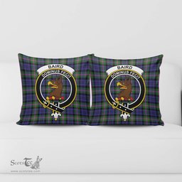 ScotsTee Shop Scottish Baird Modern Clan Crest Tartan Pillow/ Pillow Cover Tartan Accessories for Home