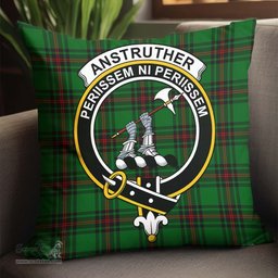 ScotsTee Shop Scottish Anstruther Clan Crest Tartan Pillow/ Pillow Cover Tartan Accessories for Home