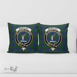 ScotsTee Shop Scottish Barclay Clan Crest Tartan Pillow/ Pillow Cover Tartan Accessories for Home