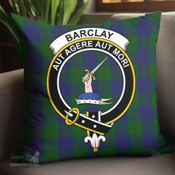 ScotsTee Shop Scottish Barclay Clan Crest Tartan Pillow/ Pillow Cover Tartan Accessories for Home