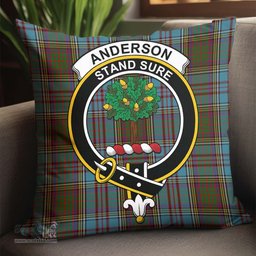 ScotsTee Shop Scottish Anderson Clan Crest Tartan Pillow/ Pillow Cover Tartan Accessories for Home