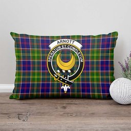 ScotsTee Shop Scottish Arnott Clan Crest Tartan Pillow/ Pillow Cover Tartan Accessories for Home