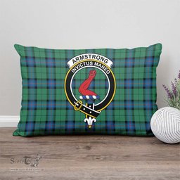 ScotsTee Shop Scottish Armstrong Ancient Clan Crest Tartan Pillow/ Pillow Cover Tartan Accessories for Home