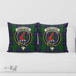 ScotsTee Shop Scottish Armstrong Clan Crest Tartan Pillow/ Pillow Cover Tartan Accessories for Home