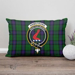 ScotsTee Shop Scottish Armstrong Clan Crest Tartan Pillow/ Pillow Cover Tartan Accessories for Home
