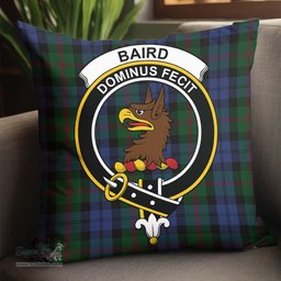 ScotsTee Shop Scottish Baird Clan Crest Tartan Pillow/ Pillow Cover Tartan Accessories for Home